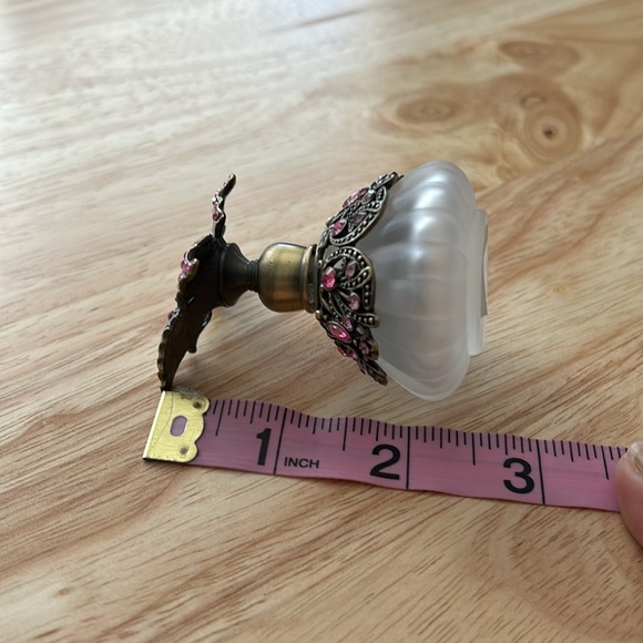 Glass Gemmed Butterfly Perfume Bottle - Picture 5 of 10